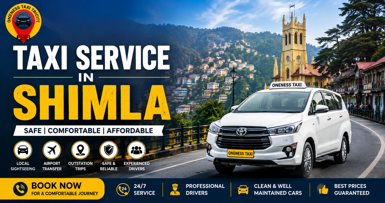 Taxi Service in Shimla – Safe, Comfortable & Affordable Cab Service